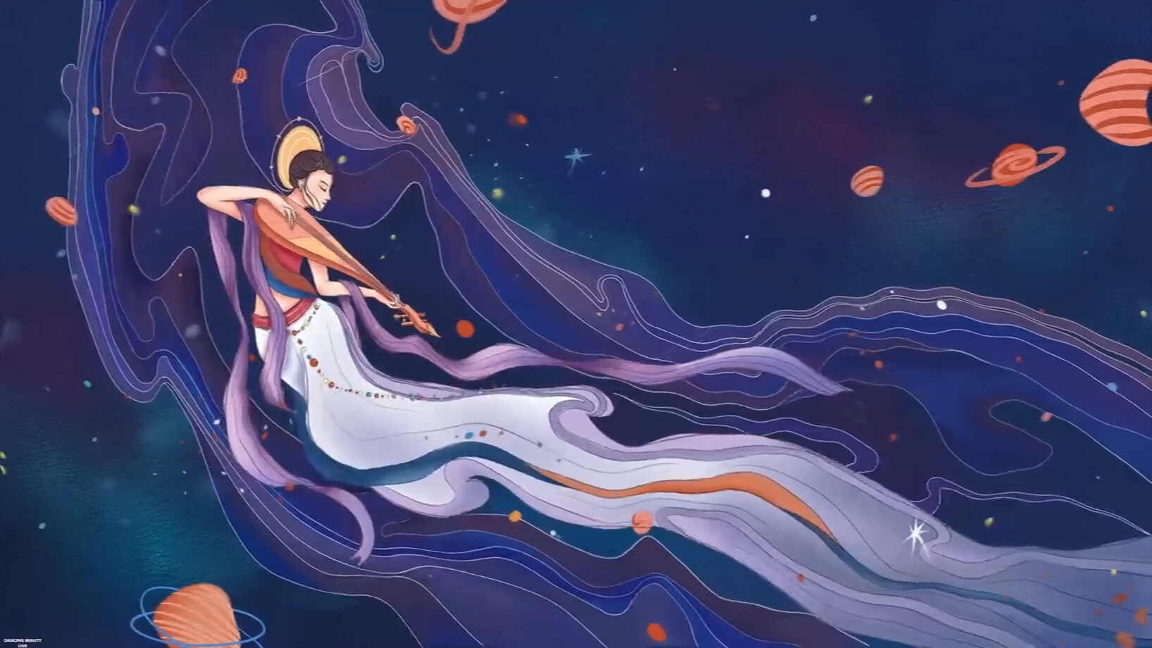 中秋左手指月飞天敦煌开场