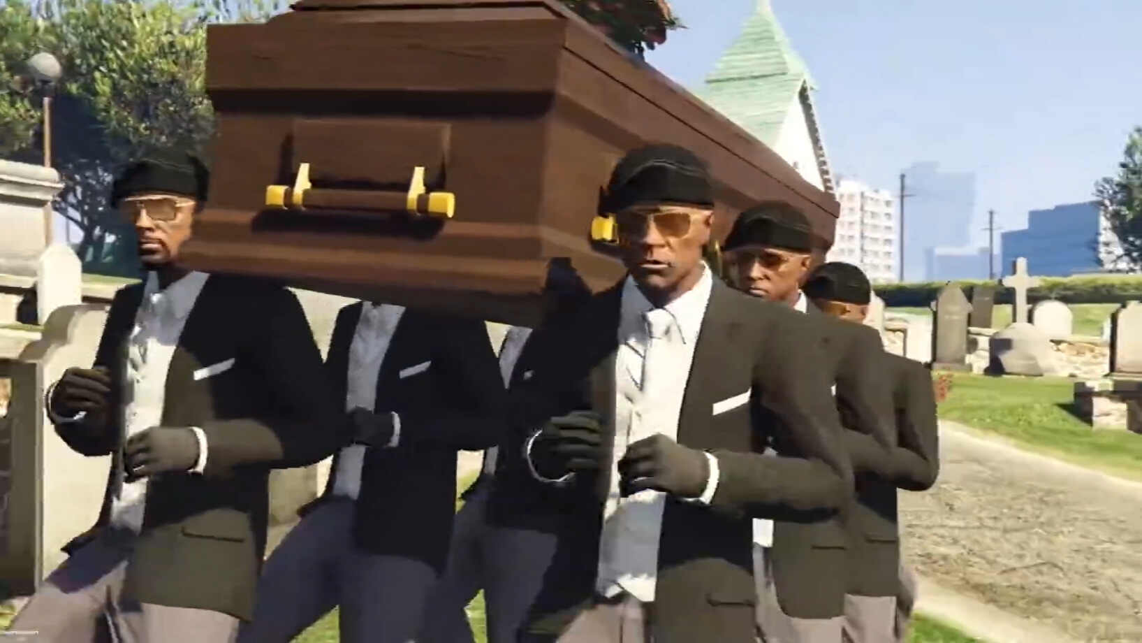 黑人抬棺搞笑拍手万圣节声光电