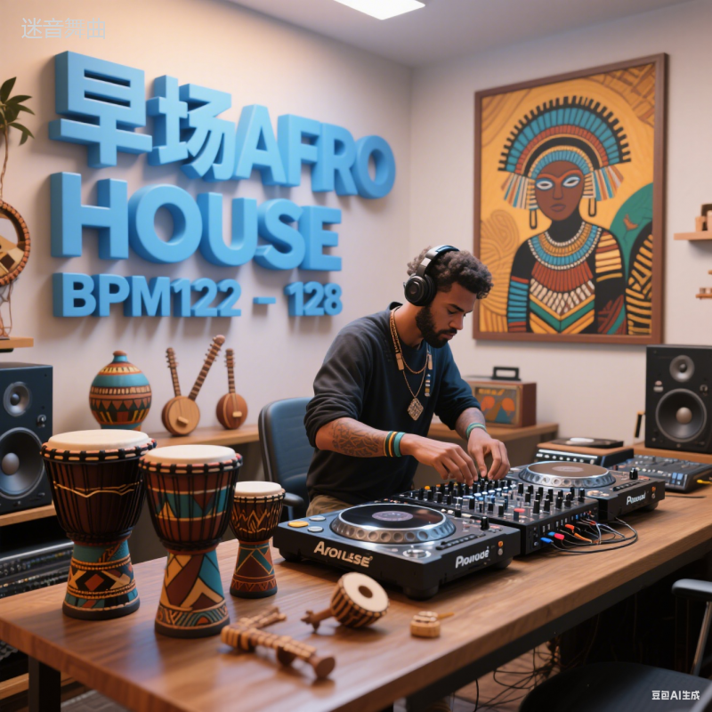 精品首发 全网独家 早场AFRO HOUSE BPM122-128 非洲部落节拍 多元素榜单精品实战思路 铺垫过渡 循序渐进