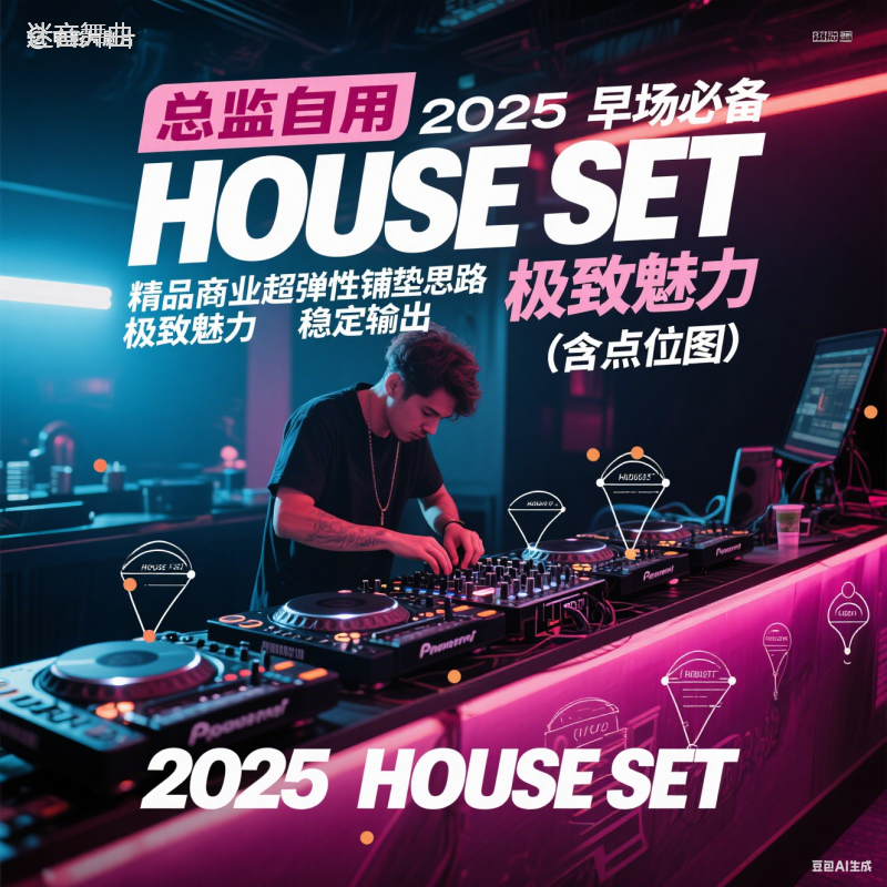 总监自用 早场必备 2025 HOUSE SET 精品商业超弹性铺垫思路 极致魅力 稳定输出 (含点位图)
