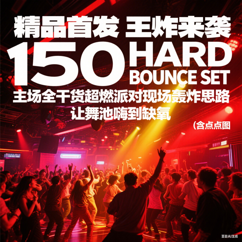 精品首发 王炸来袭 150 HARD BOUNCE SET 主场全干货超燃派对现场轰炸思路 让舞池嗨到缺氧 (含点位图)