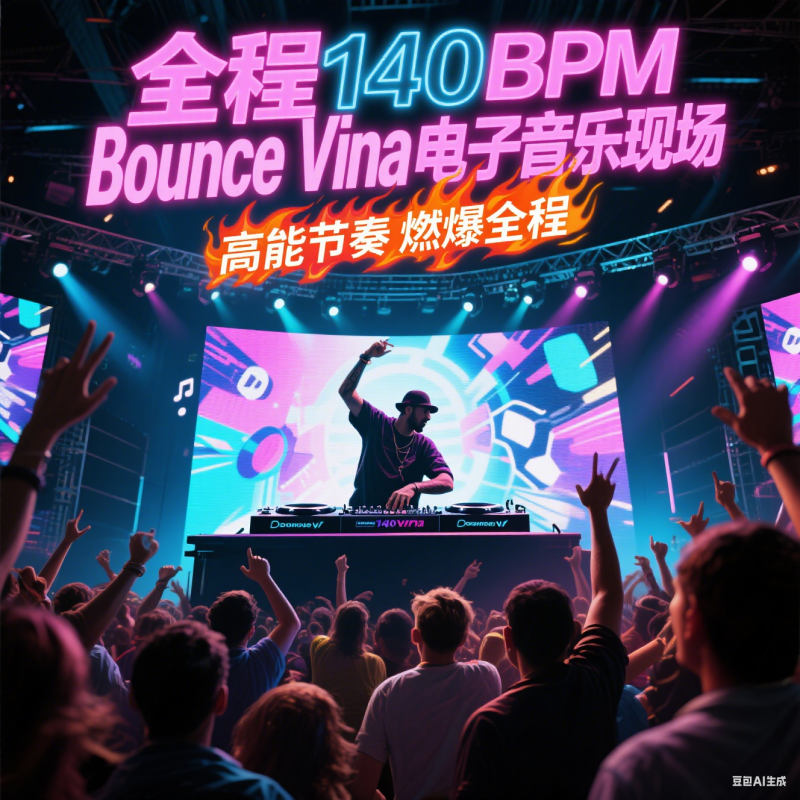 全程140BPM Bounce Vina 电子音乐现场：高能节奏燃爆全程