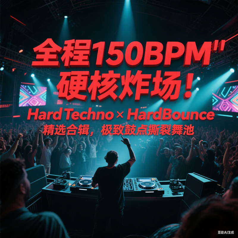 全程150BPM 硬核炸场！HardTechno×HardBounce 精选合辑，极致鼓点撕裂舞池