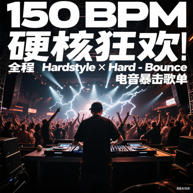 150 BPM 硬核狂欢！全程 Hard×Hard-Bounce 电音暴击歌单