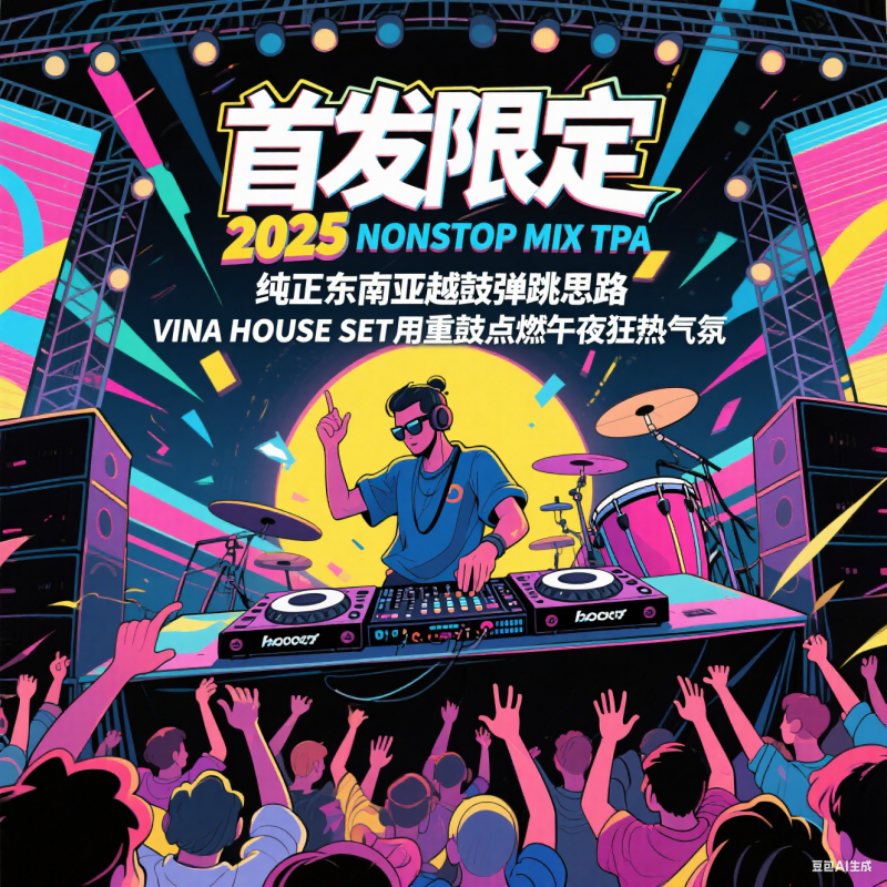 首发限定 2025 NONSTOP MIX TPA 纯正东南亚越鼓弹跳思路 VINA HOUSE SET用重鼓点燃午夜狂热气氛