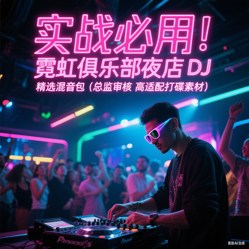 实战必用！霓虹俱乐部夜店 DJ 精选混音包（总监审核 高适配打碟素材）