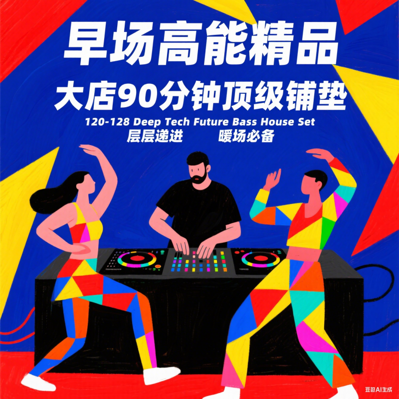 早场高能精品 大店90分钟顶级铺垫120-128 Deep Tech Future Bass House Set 层层递进 暖场必备
