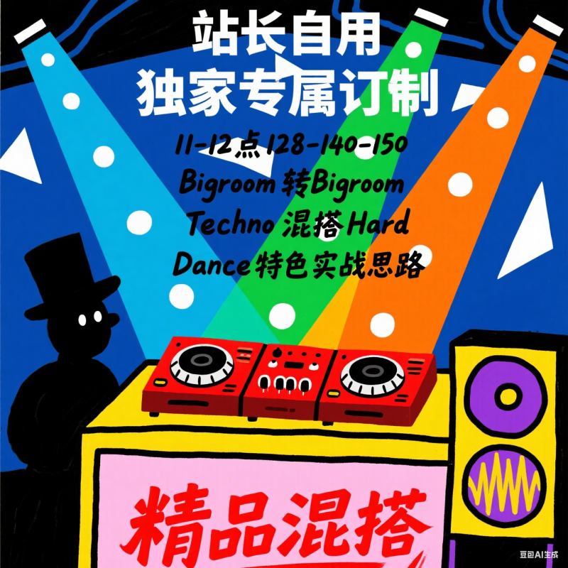 站长自用 独家专属订制11-12点128-140-150 Bigroom转Bigroom Techno混搭Hard Dance特色实战思路 精品混搭
