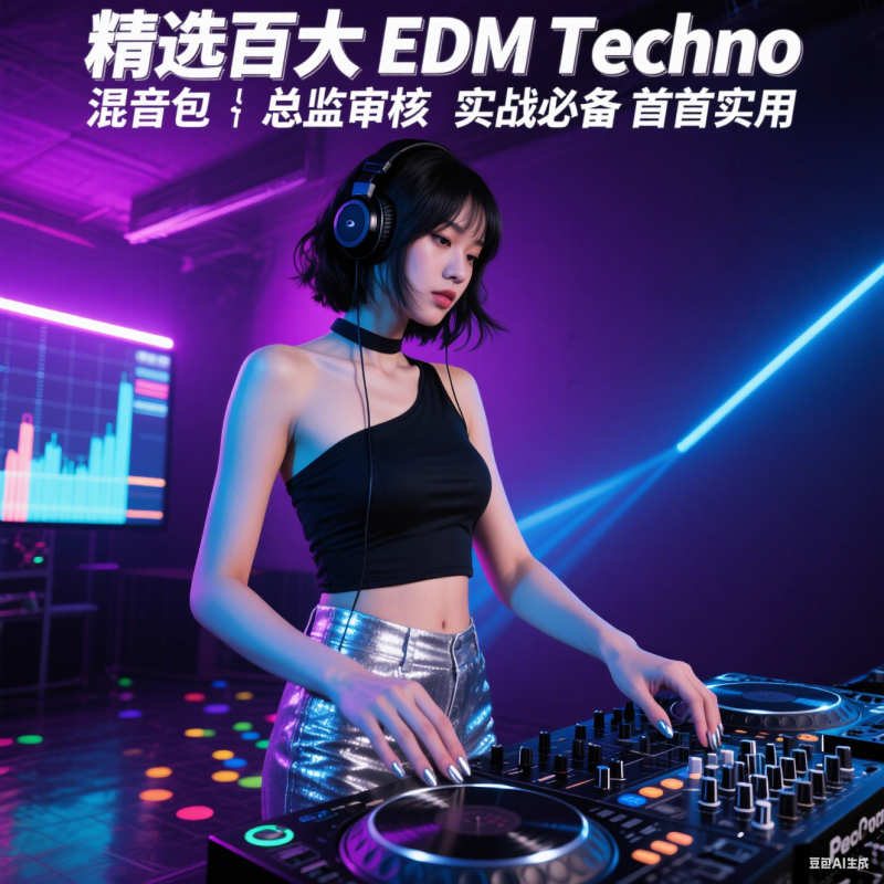 精选百大 EDM Techno 混音包｜总监审核 实战必备 首首实用