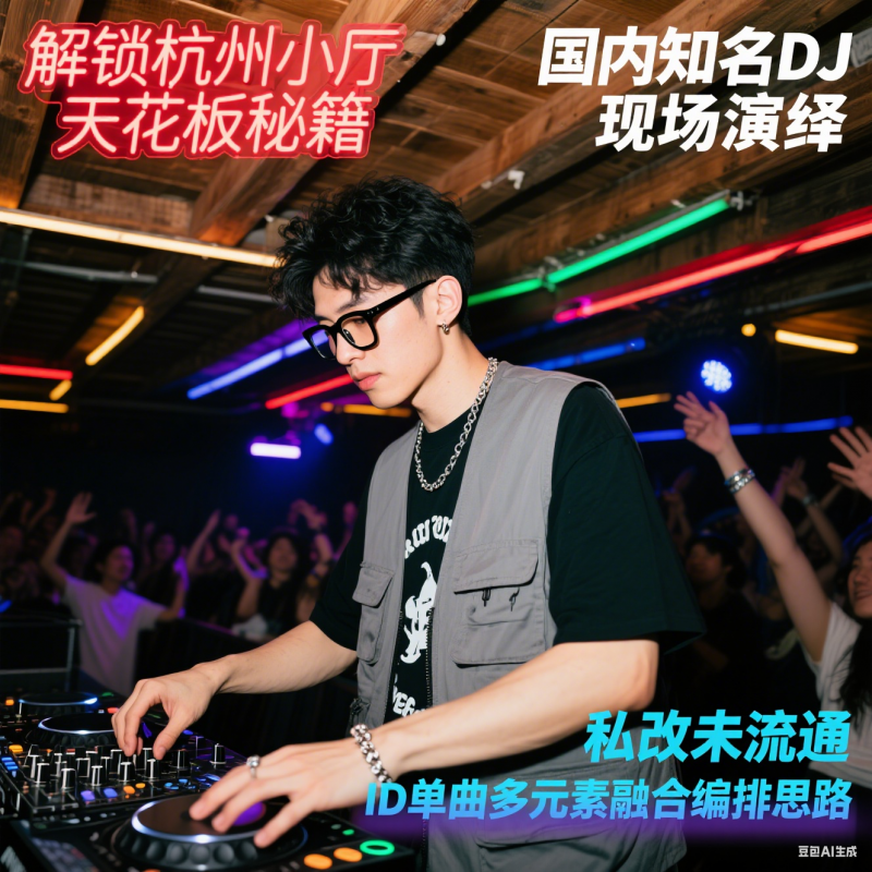 解锁杭州小厅天花板秘籍 国内知名DJ现场演绎 私改未流通 ID单曲多元素融合编排思路