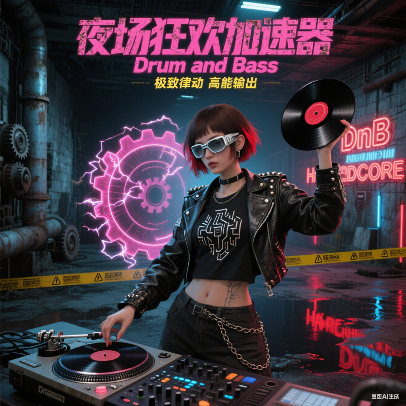 夜场狂欢加速器：Drum and Bass 极致律动 高能输出