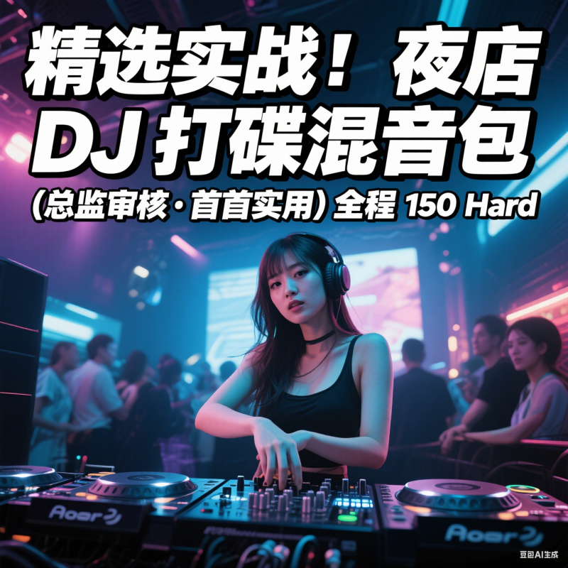 精选实战！夜店 DJ 打碟混音包（总监审核・首首实用）全程 150 Hard